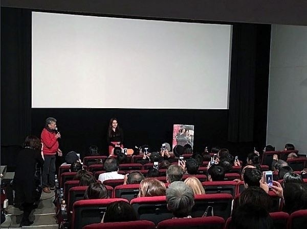  지난 2월 일본에서 개봉한 <박열>. 상영 후 관객과의 대화에 참석한 최희서 배우가 관객들의 질문에 답하고 있다. 