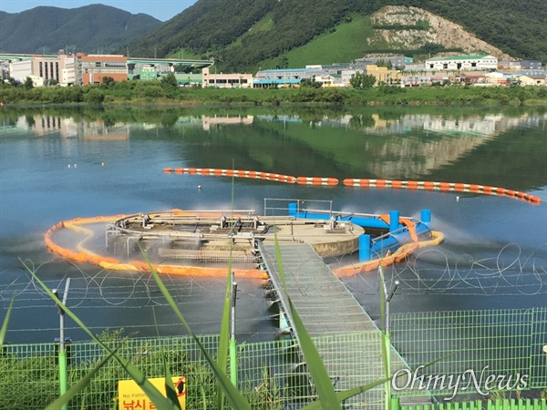부산 시민의 식수원인 낙동강의 물금취수장 관련 시설 자료사진