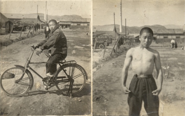 젊은 시절, 자전거 타는 아버지