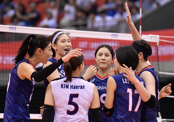  한국 여자배구 대표팀, 2019 월드컵 '행복 배구'