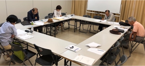 한글학회 일본 간사이지회 제44차 연구발표모임 모습입니다.