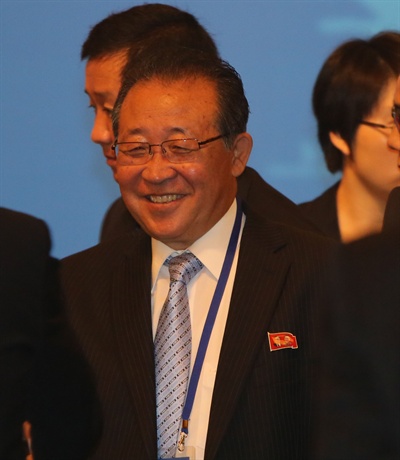 북한 김계관 외무성 고문. 사진은 2013년 9월 18일 베이징에서 열린 6자회담 10주년 기념 세미나에 참석했을 당시 모습. 