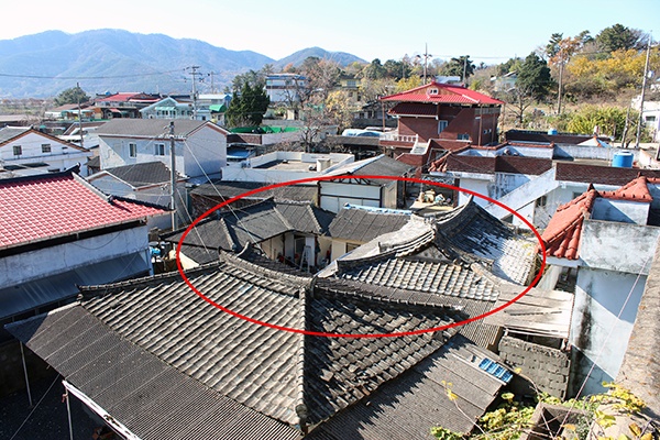 문석봉 지사 생가터(붉은 원내)