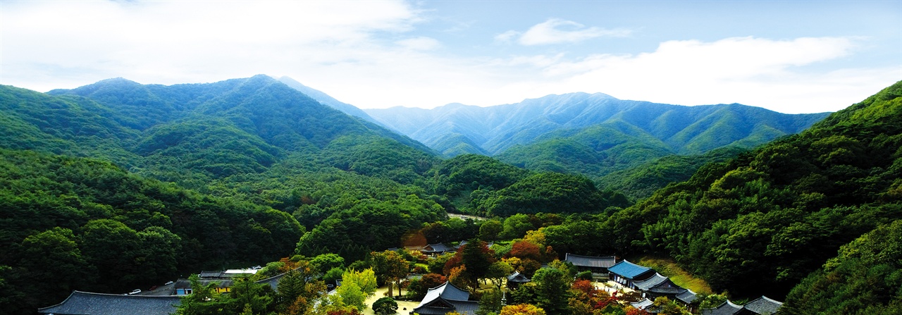  김천 직지사의 초가을 풍경.
