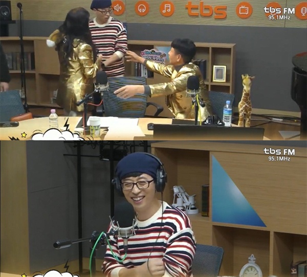  지난 14일 신인 트로트 가수 유산슬(유재석)은 tbs FM 인기 프로그램 < 9595쇼 > 깜짝 초대손님으로 출연해 청취자들에게 즐거움을 선사했다.