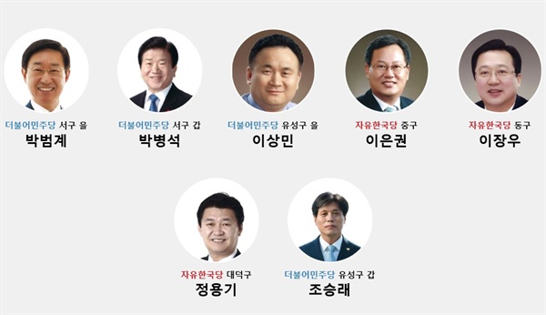 대전지역 국회의원 
