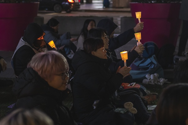 12월 3일 고 김용균 1주기 추모 문화제가 광화문광장에서 열렸다.
