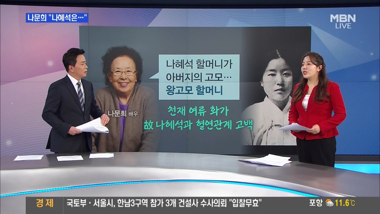 나혜석 선생에게 ‘여류 화가’라며 성차별 표현 쓴 MBN <뉴스&이슈>(11/26)