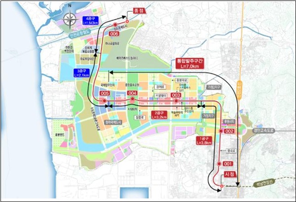 인천시 도시철도건설본부는 '서울도시철도7호선 청라국제도시 연장선(1·2공구) 턴키공사' 입찰 결과 두 차례 연속 유찰됨에 따라 기존 1·2공구를 한 개의 공구로 통합해 추진할 계획이다.