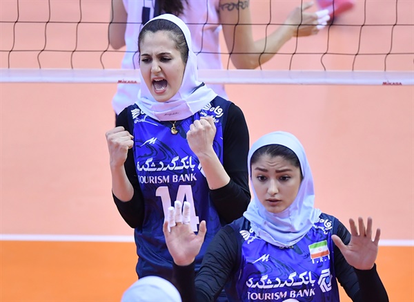  이란 대표팀 경기 모습... 도쿄 올림픽 아시아 예선전 (2020.1.7)