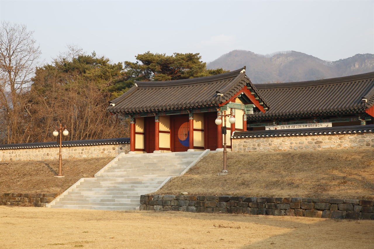 녹천 고광순 사당. 기념관과 사당으로 이뤄져 있다. 담양 유천마을에 있다.