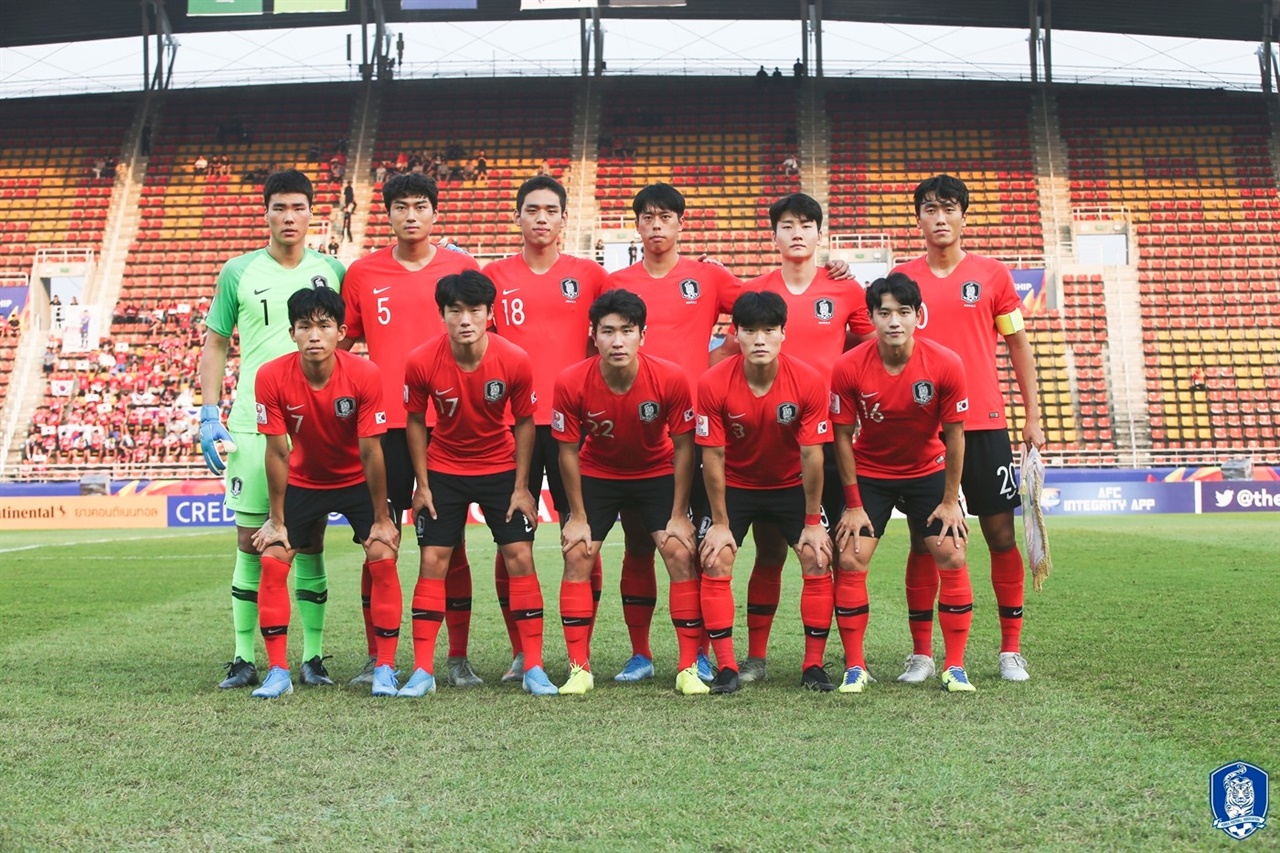  2020 AFC U-23 챔피언십에서 조별리그 3전 전승으로 8강 진출에 성공한 김학범호