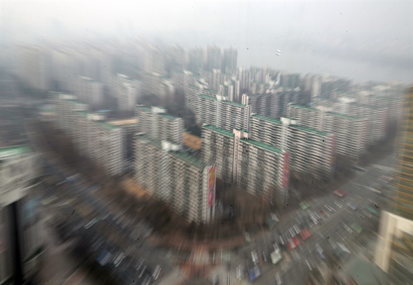 서울 강남지역 아파트 단지 모습.