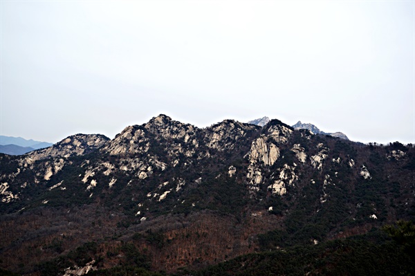 매봉 정상에서 바라본 용출봉