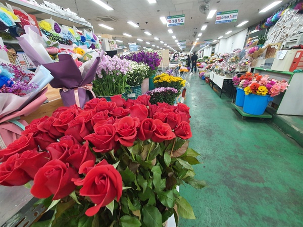 꽃시장의 모습(자료사진)