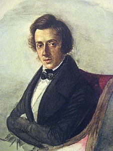 마리아 보진스키가 그린 쇼팽의 초상화.(1836. 마리아 보진스키)