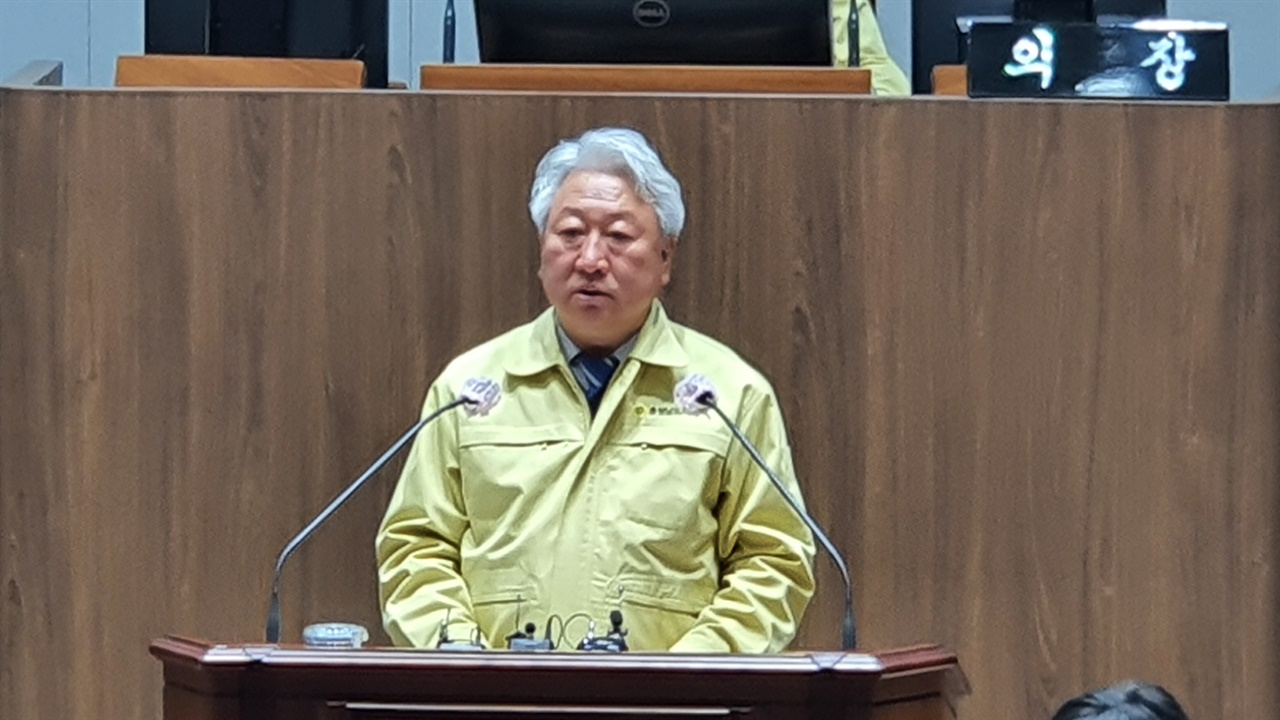 5분 자유발언을 하는 김대영 의원