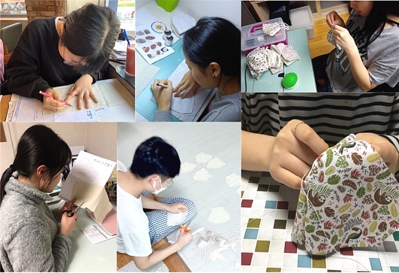 부산 반송2동청소년문화의집 회원 20여 명은 일주일동안 100장의 마스크를 수작업으로 만들어 다문화 가족에게 기부했다. 