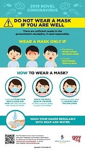 싱가포르 정부는 어제까지만 해도 환자가 아니면 마스크를 쓰지 말라고 했었다.