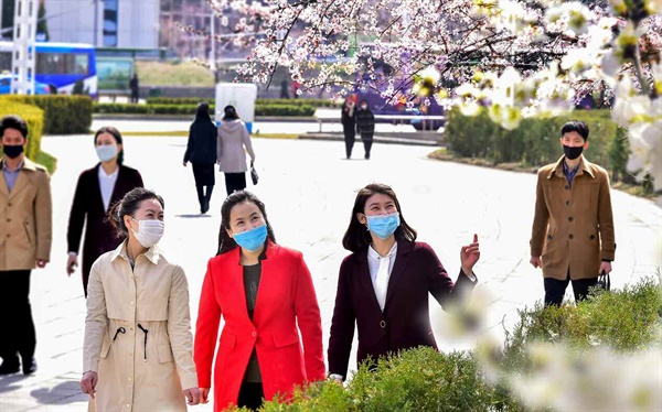 북한 노동당 기관지 노동신문은 2일 "봄을 맞이한 수도의 거리에 가지각색의 꽃들이 활짝 피어나 기쁨을 더해준다"라고 보도했다.