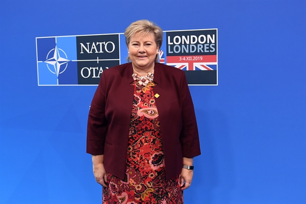 에르나 솔베르그 노르웨이 총리, 나토 정상회의 참석