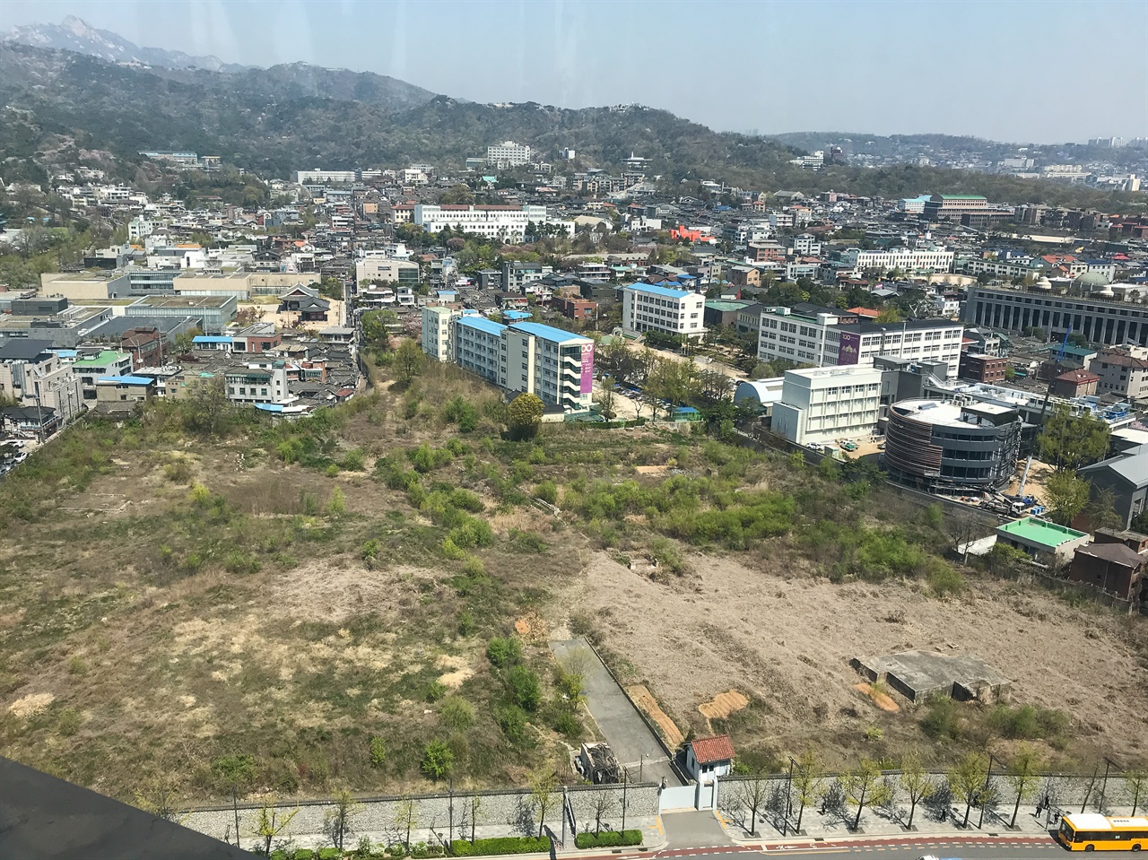 고층에서 내려다 본 송현동