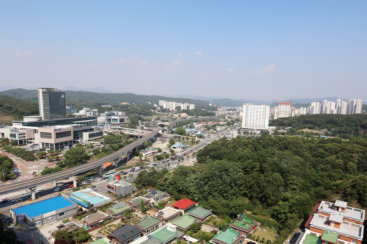  용인시 처인구 중심권역 전경