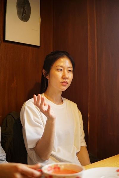  영화 <나는 보리>에서 엄마 역을 맡은 배우 허지나.                               