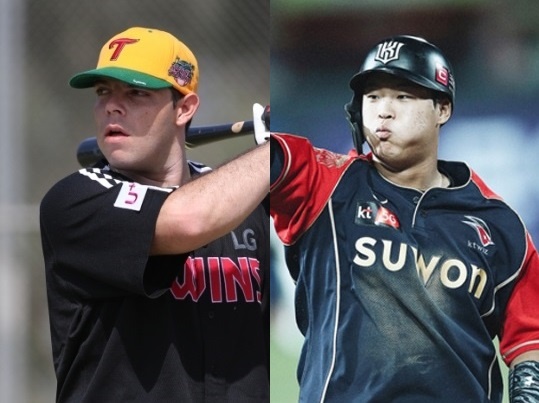  시즌 초반 홈런 레이스를 펼치고 있는 LG 라모스(사진 좌측)와 kt 강백호(사진 : LG 트윈스/kt 위즈)