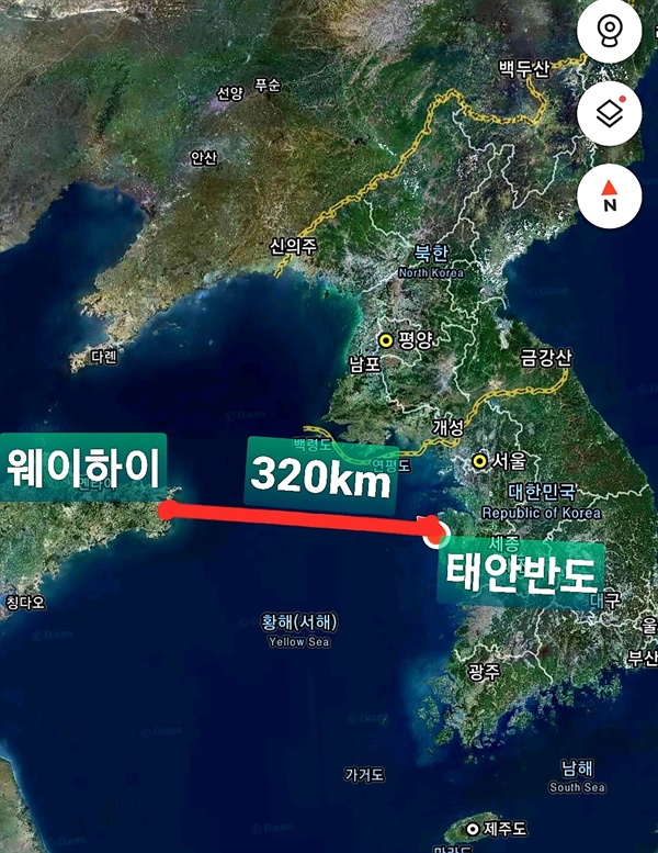 태안반도가 중국 산둥반도와 최단거리인 320km가 떨어진 지역으로 중국 밀입국이 그동안 계속되어지고 있다.