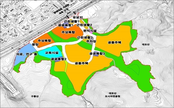 구룡마을 토지이용계획.