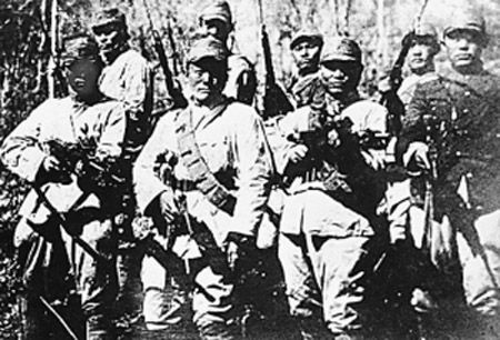 동북항일연군 제1로군 제2방면 군사들