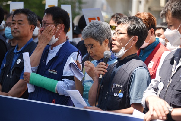 김진숙 지도위원의 발언에 많은 참가자들이 눈물을 흘렸다.