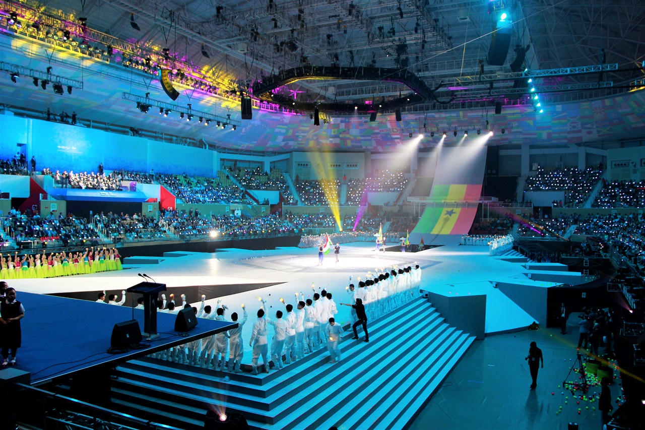  지난 2019년 7월 12일 열린 광주 FINA 세계수영선수권대회의 개막식.