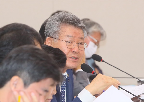  더불어민주당 김회재 의원이 지난 7월 29일 국회 국토교통위원회 전체회의에서 발언하고 있다. 