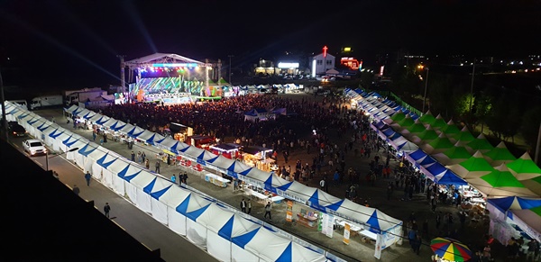 2019년에 열린 고성 가리비 축제.