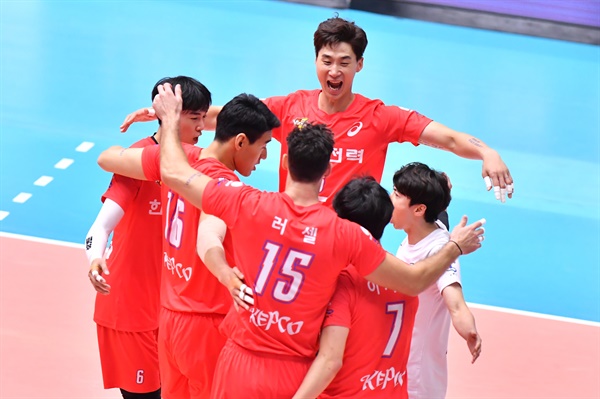  한국전력 선수들, 2020 KOVO컵 대회 결승전