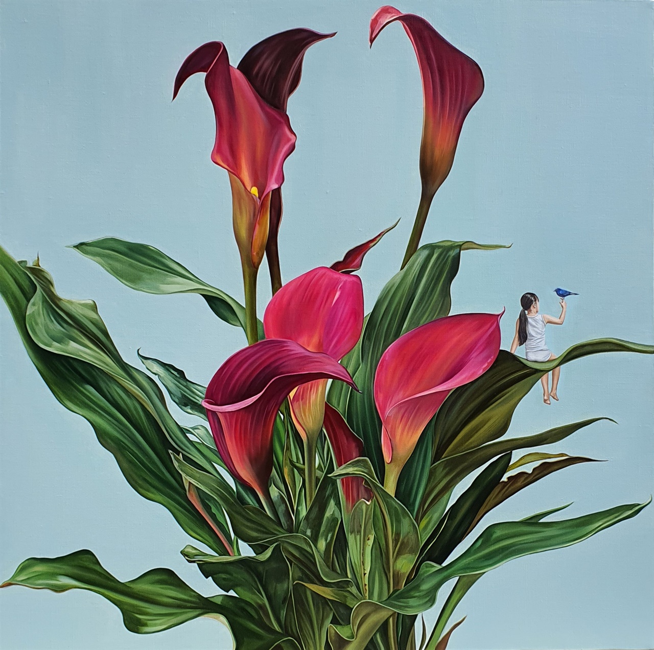 72.7×72.7 oil on canvas