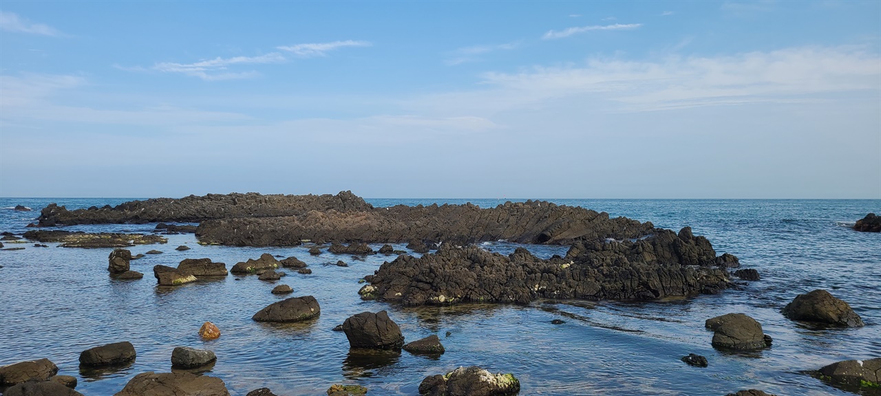 주상절리   여러 가지 생김새의 주상절리가 경주 양남에서 울산 강동에 이르는 바닷가에 모여 있다.