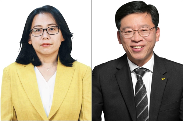 정의당 남가현 대전시당위원장과 이혁재 세종시당위원장.