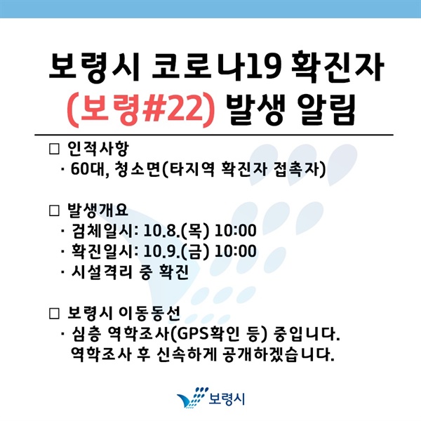 9일 오전 현재 충남도 아산과 보령, 서산에서 코로나19 확진자가 1명 씩 발생했다.