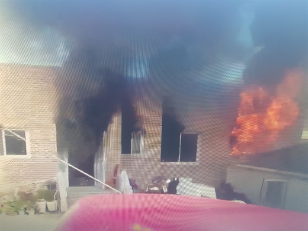 10월 25일 경남 고성에서 단독주택 화재 발생.