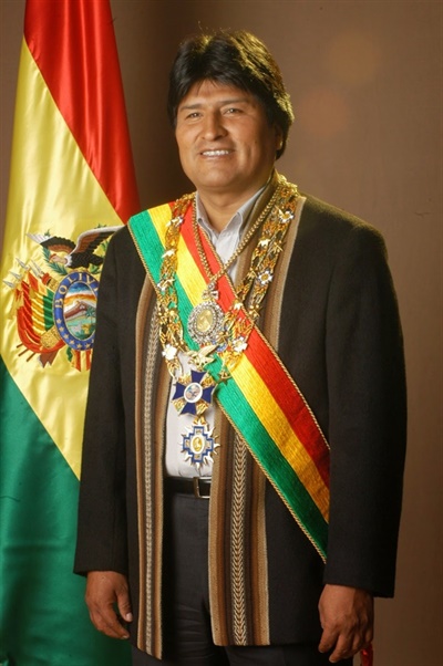 에보 모랄레스 전 볼리비아 대통령. 