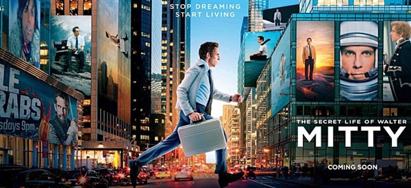 월터의 상상은 현실이 된다 포스터 벤 스틸러가 감독과 주연을 맡았고, 2013년에 개봉했다가 2017년에 재개봉했다. 