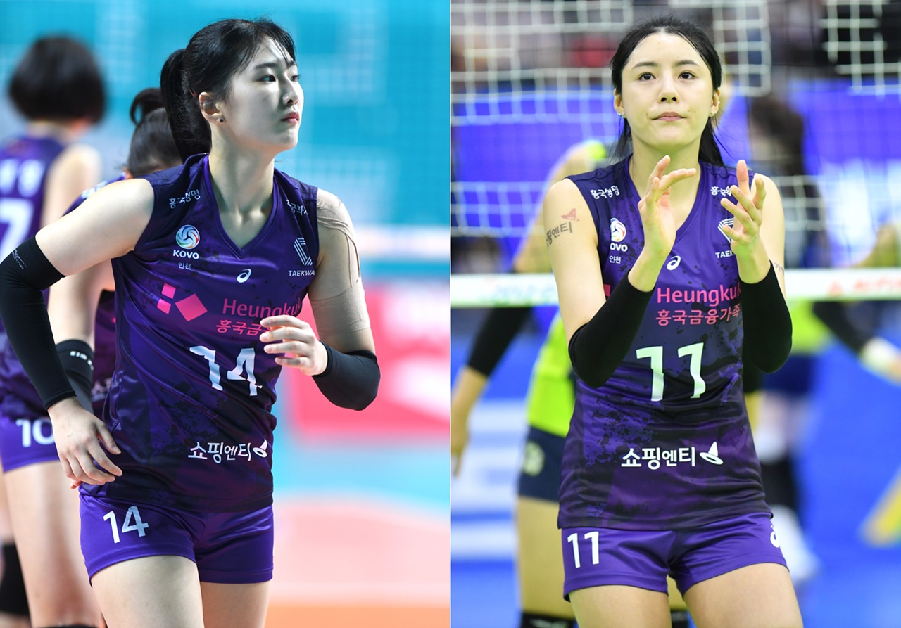  박현주(왼쪽)-이다영 선수