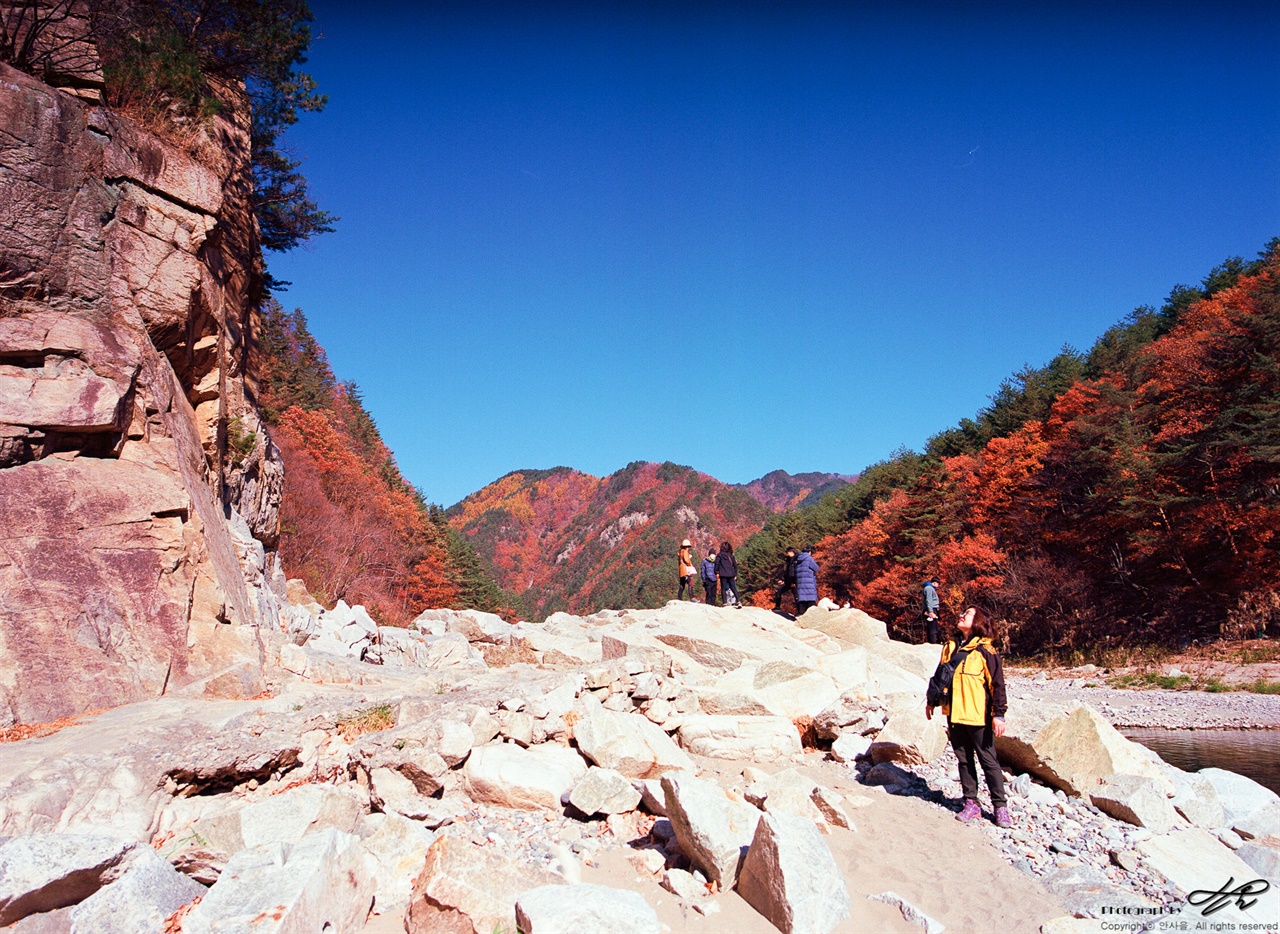 (645N/Ektar100) 맛있는 음식을 해주셨던 수석 선생님은 절벽을 한참 바라보았다. 무슨 생각을 하셨을까?