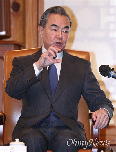지난해 11월 서울을 방문한 왕이 중국 외교부장.