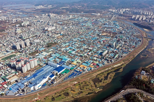 진주 상평산업단지 전경.