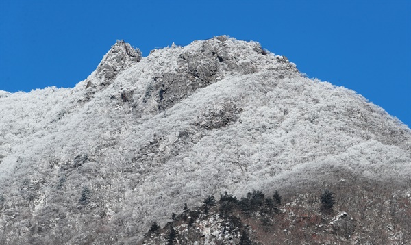 12월 14일 남덕유산에 내린 눈.