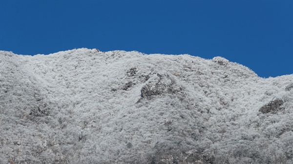 12월 14일 남덕유산에 내린 눈.